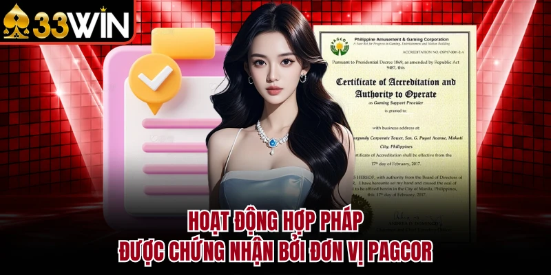 Giấy Phép Hoạt Động 6 Hoạt động hợp pháp được chứng nhận bởi đơn vị PAGCOR