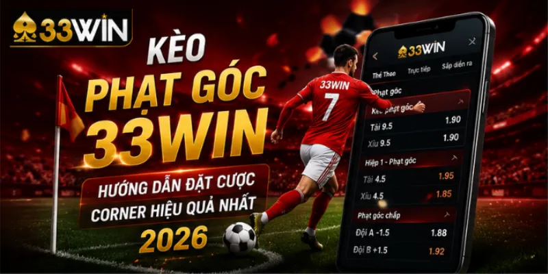 Kèo phạt góc 33Win – Hướng dẫn đặt cược corner hiệu quả nhất 2026 1 Kèo phạt góc 33Win – Hướng dẫn đặt cược corner hiệu quả nhất 2026