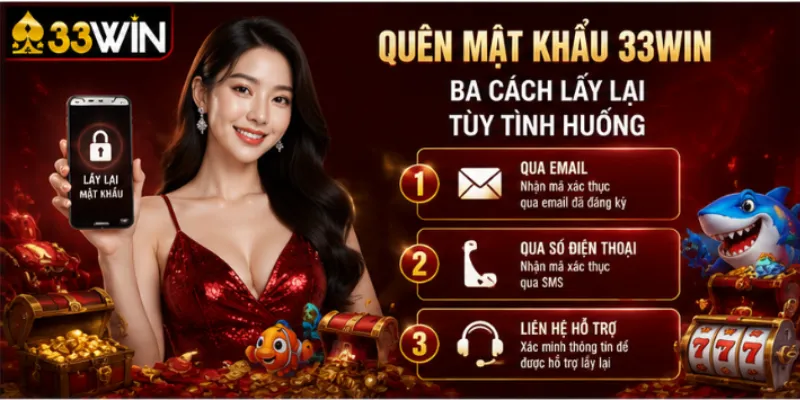 Quên mật khẩu 33Win – Ba cách lấy lại tùy tình huống 1 Quên mật khẩu 33Win – Ba cách lấy lại tùy tình huống