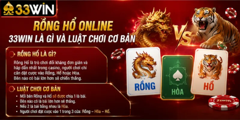 Rồng hổ online 33Win – Trải nghiệm casino đỉnh cao tốc độ nhanh nhất 2026 2 Rồng hổ online 33Win là gì và luật chơi cơ bản